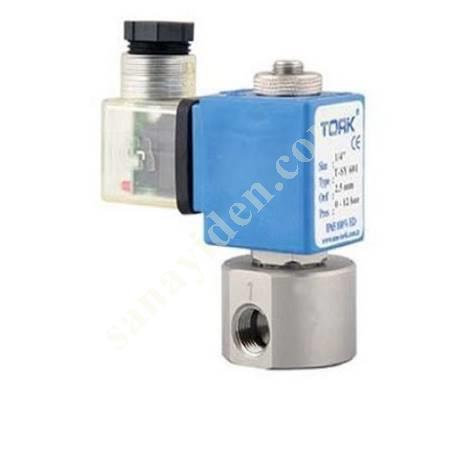 PASLANMAZ SOLENOİD VALF(2/2 YOLLU) (ÇAP:1/8''-BAR:0-12, Vanalar / Valfler