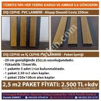 DIŞ CEPHW PVC LAMBİRİ KAMPANYASI PAKETİ 2,5 M2 KAPLAR, Çatı-Dış Cephe Kaplama Malzemeleri (Oluk- Panel)