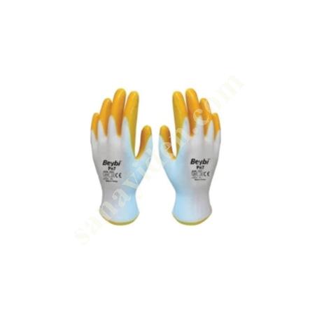 BEYBI PN7 YELLOW -WHITE- GLOVE NO:10, Work Gloves