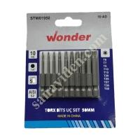 WONDER TORX BİTS UÇ SET 50MM 10 LU, Matkap