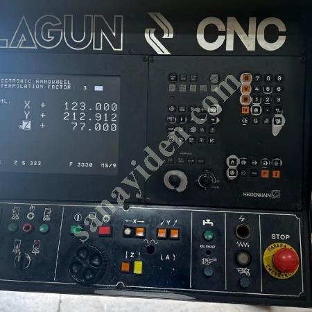 CNC BET FREZE - X2500 Y1000 Z1000, 2500 DEVİR SK50, SATILIK, Makina