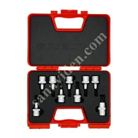 SOCKET TORX BIT SET 1/2" 9 PIECES, Other