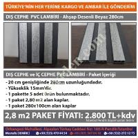 DIŞ CEPHE KAPLAMASI PVC LAMBİRİ PAKETİ 2,80 M2 KAPLAR, Çatı-Dış Cephe Kaplama Malzemeleri (Oluk- Panel)