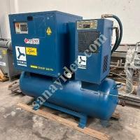 SARMAK BRAND 15 KW TANK SUPERCHARGED COMPRESSOR, Screw Compressor