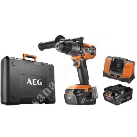 AEG BSB 18C3BL-502C KÖMÜRSÜZ DARBELİ MATKAP 5.0 AH 18V, Akülü El Aletleri