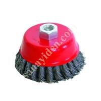 CTM ECO SCREW FRINGE CUP BRUSH 80 MM, Hand Tools