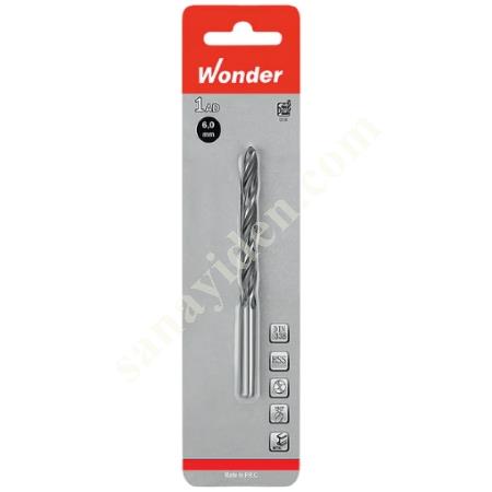 WONDER HSS DRILL BIT WITH BLISTER 6 MM, Hand Tools