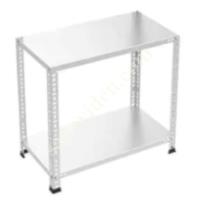 2 LAYERS GALVANISED STEEL SHELF. WAREHOUSE, ARCHIVE, FILE SHELF,