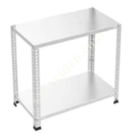 2 LAYERS GALVANISED STEEL SHELF. WAREHOUSE, ARCHIVE, FILE SHELF, Warehouse / Shelving Systems