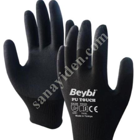 BEYBI POLYURETHANE KNITTED PU SLIM COATED BLACK NO:9, Work Gloves