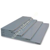 4 LAYERS 3 ADJACENT GALVANISED STEEL RACK. WAREHOUSE SHELF, Warehouse / Shelving Systems