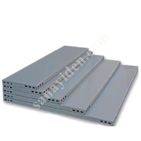 4 LAYERS 3 ADJACENT GALVANISED STEEL RACK. WAREHOUSE SHELF, Warehouse / Shelving Systems