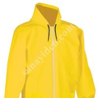 IMPORTED NEW GENERATION YELLOW RAINCOAT WITH ZIPPER AND SNAP,