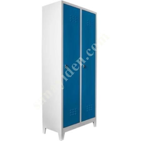 BLUE STANDARD 2-PIECE LOCKER CABINET 40X66XH185 CM, Industrial And Personnel Cabinets