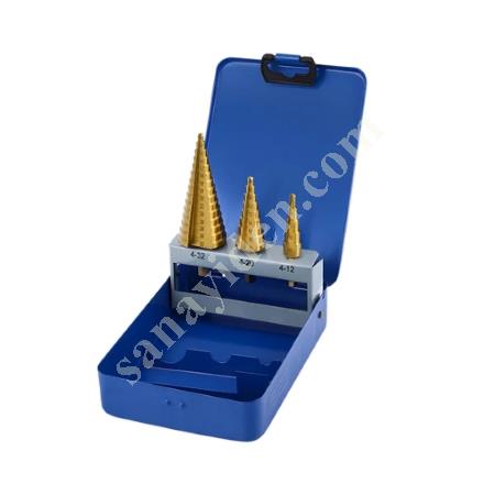 WONDER STEPPED DRILL BIT SET OF 3 4-12,4-20,4-32, Hand Tools