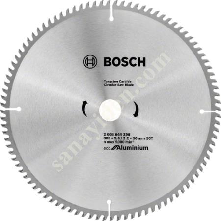 BOSCH DAİRE TESTERE EKO (ALÜMİNYUM) 305X30 MM 96 DİŞ, Elektrikli Diğer El Aletleri