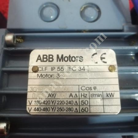 SAFE OPERATION WITH ELECTRIC MOTOR WITH BRAKE: ABB 0,12 KW MOTOR, Electrical Energy