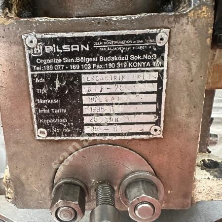 BILSAN BRAND 25 TON CAST BODY ECCENTRIC PRESS, Eccentric Press