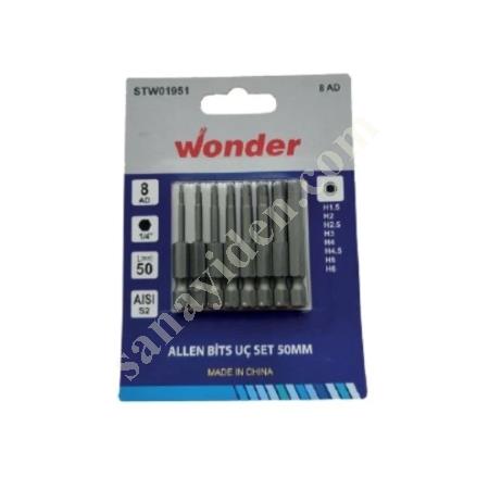 WONDER ALLEN BITS SET 50MM 8, Hand Tools