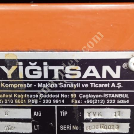 VİDALI KOMPRASÖR 11 KW YİGİTSAN TANK+FİLTRE, Kompresör