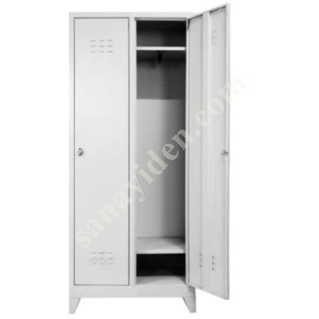 GREY STANDARD 2-PIECE WARDROBE 40X66XH185 CM, Industrial And Personnel Cabinets