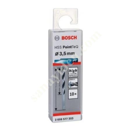 BOSCH HSS POİNTTEQ METAL MATKAP UCU 3,5 MM 10'LU, El Aletleri