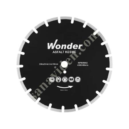 ASPHALT SAW 350*25.4*3.4*10 WONDER, Circular Saw