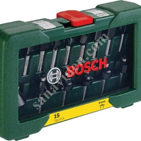 BOSCH DİY FREZE SETİ 15'Lİ 8 MM ŞAFTLI, El Aletleri