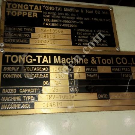 CNC DİK İŞLEME TS-100LM TONGTAİ, Makina