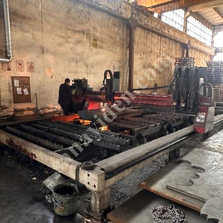 ALFATEK MARKA 3 X 8 MT 4 BAŞLI OKSİJEN KESİM TEZGAHI, Plazma Kesim