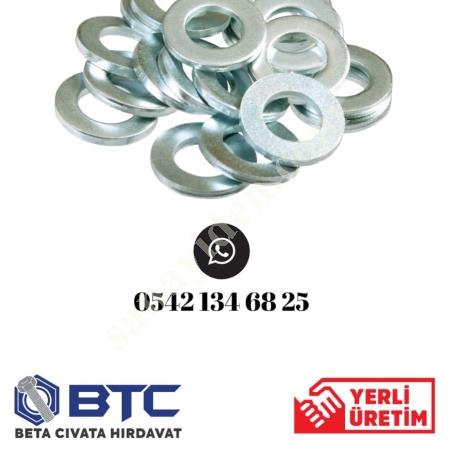 DIN 125 WASHER, Other Bolt -Rivet - Nut - Dowel - Stamp - Ring