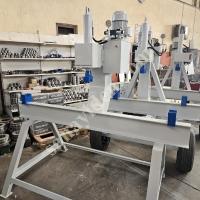 PRACTICAL AND POWERFUL: 220 VOLT WHEELED PIPE STRAIGHTENING PRESS,