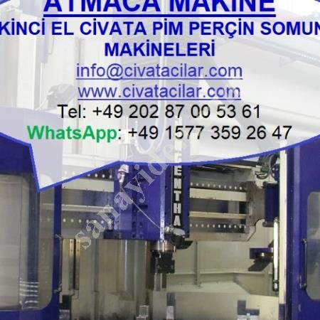 OVALAMA SOGUK HADDELEME MAKİNESİ, Civata(Gijon) Ovalama Makineleri