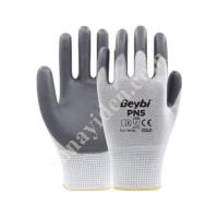 BEYBI PN5 POLY PRIMER NITRILE GREY/WHITE GLOVE NO:10, Work Gloves