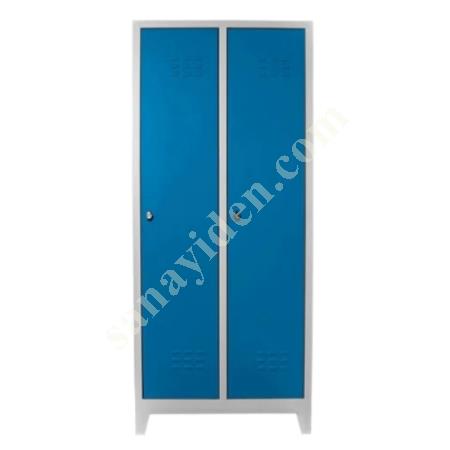 BLUE STANDARD 2-PIECE LOCKER CABINET 40X66XH185 CM, Industrial And Personnel Cabinets