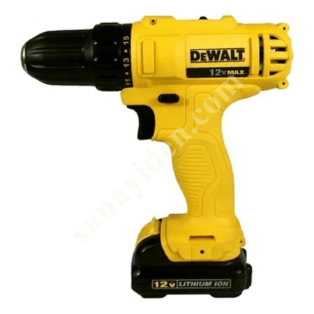 DEWALT DCD700C2-TR DARBESİZ VİDALAMA/MATKAP 10,8V 1,3 AH, Akülü El Aletleri