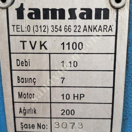 TVK1100 7 BAR TAMSAN TANK TOP SCREW COMPRESSOR, Machine