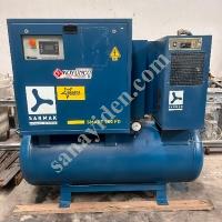 SARMAK BRAND 15 KW TANK SUPERCHARGED COMPRESSOR, Screw Compressor