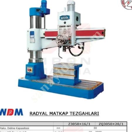 RADIAL DRILL FOR PRECISION DRILLING OPERATIONS, Machine