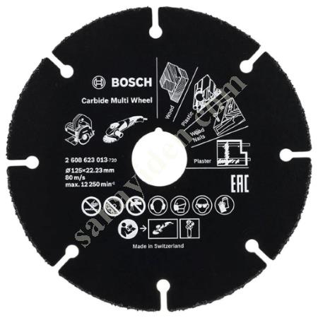 BOSCH ÇOK AMAÇLI KESİCİ DİSK (AHŞAP-PLASTİK) 125 MM, El Aletleri