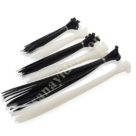 CABLE TIE BLACK 7.5X450 MM 100PCS.,