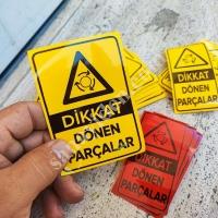 DÖNEN PARÇALAR, MAKİNA  ETİKETİ,