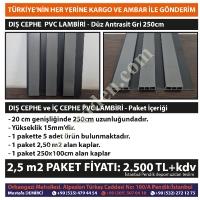 DIŞ CEPHW PVC LAMBİRİ KAMPANYASI PAKETİ 2,5 M2 KAPLAR, Çatı-Dış Cephe Kaplama Malzemeleri (Oluk- Panel)