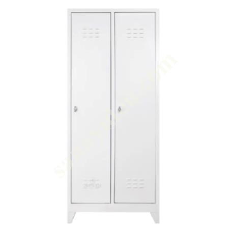 GREY STANDARD 2-PIECE WARDROBE 40X66XH185 CM, Industrial And Personnel Cabinets