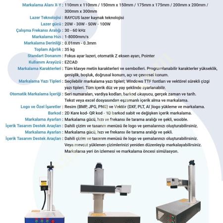 FİBER LAZER ECO SERİSİ MASALI MARKALAMA MAKİNESİ, Diğer Makina İlanları