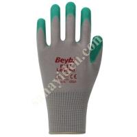 BEYBI PL-17 POLY KNIT WRINKLED LATEX COATED, Work Gloves