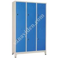 BLUE STANDARD 6-PIECE LOCKER CABINET 40X97XH200,