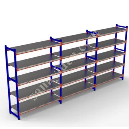 3 WAREHOUSE RACK. 150-300 KG CARRYING CAPACITY H. RACK, Warehouse / Shelving Systems