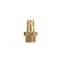 BRASS MALE END 1/4,