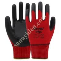 BEYBI PN5 POLY PRIMER NITRILE RED/BLACK ELD. NO:10, Work Gloves